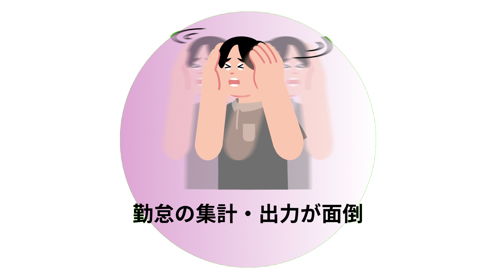 勤怠の集計・出力が面倒